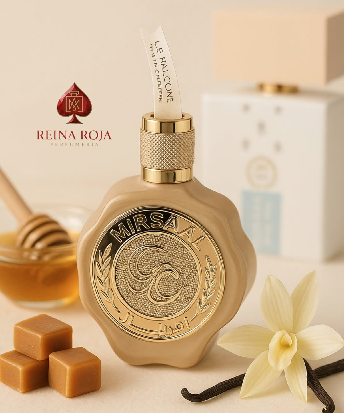 Mirsal Passione Bianco Latte dupe - Le Falcone
