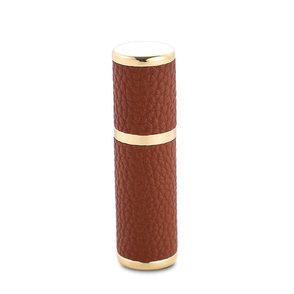 ATOMIZADOR VIDRIO DE LUJO CON CUBIERTA DE PIEL (5ml)