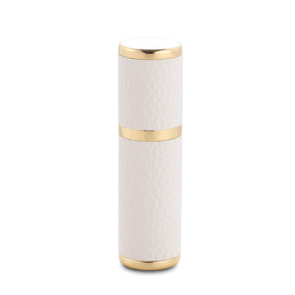 ATOMIZADOR VIDRIO DE LUJO CON CUBIERTA DE PIEL (5ml)