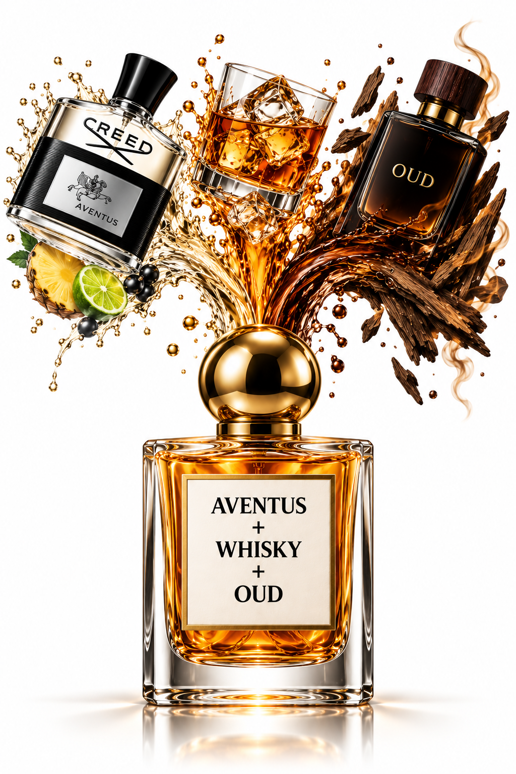 creacion aventus+whisky+oud